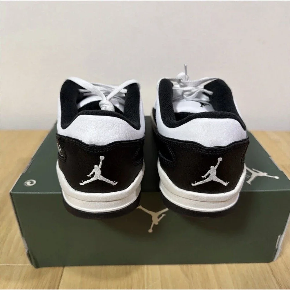 Jordan Air Jordan Flight Court Low Top Leather White/Sail/Black  Size 13